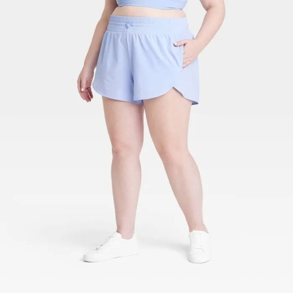 All in Motion shorts, Color:  periwinkle blue color, Size: XXL